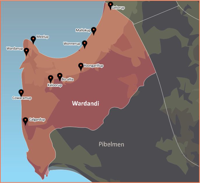 Tindale Language Map